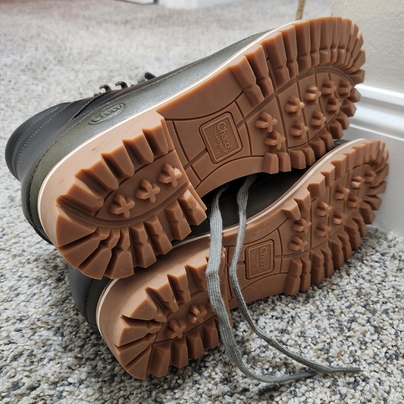 Chaco Green Hiking Boots Weatherproof Women's 9 - Picture 4 of 8